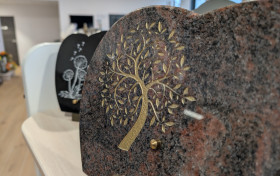 gravure feuille d'or