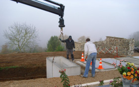 caveau en construction